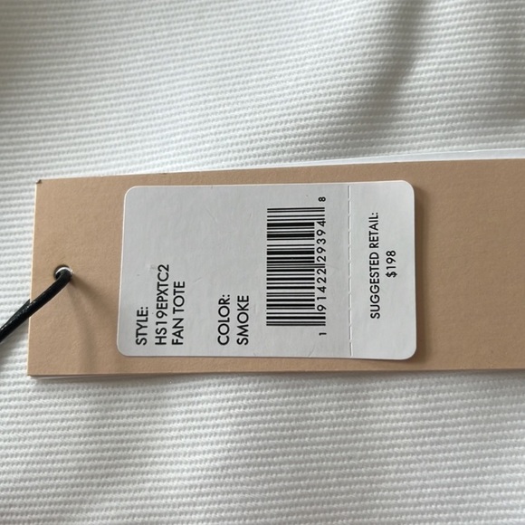 (LSF) Rebecca Minkoff Women’s Clear fan tote bag in Smoke, NWT - Picture 13 of 16